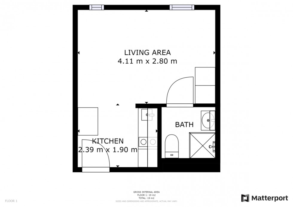 Floorplan for Being Sold via Secure Sale online bidding. Terms & Conditions apply. Starting Bid £19,000